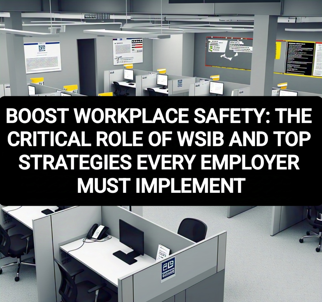 BOOST WORKPLACE SAFETY: THE CRITICAL ROLE OF WSIB AND TOP STRATEGIES EVERY EMPLOYER MUST IMPLEMENT
